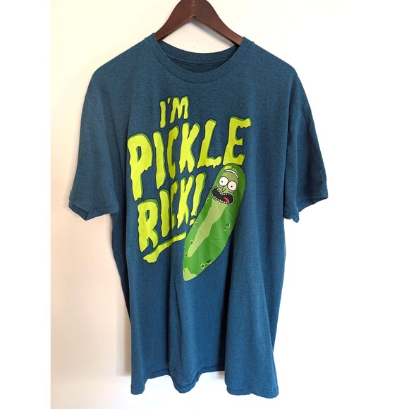 Rick and Morty I'm Pickle Rick T shirt XL Extra Large Mens Blue - Picture 1 of 9